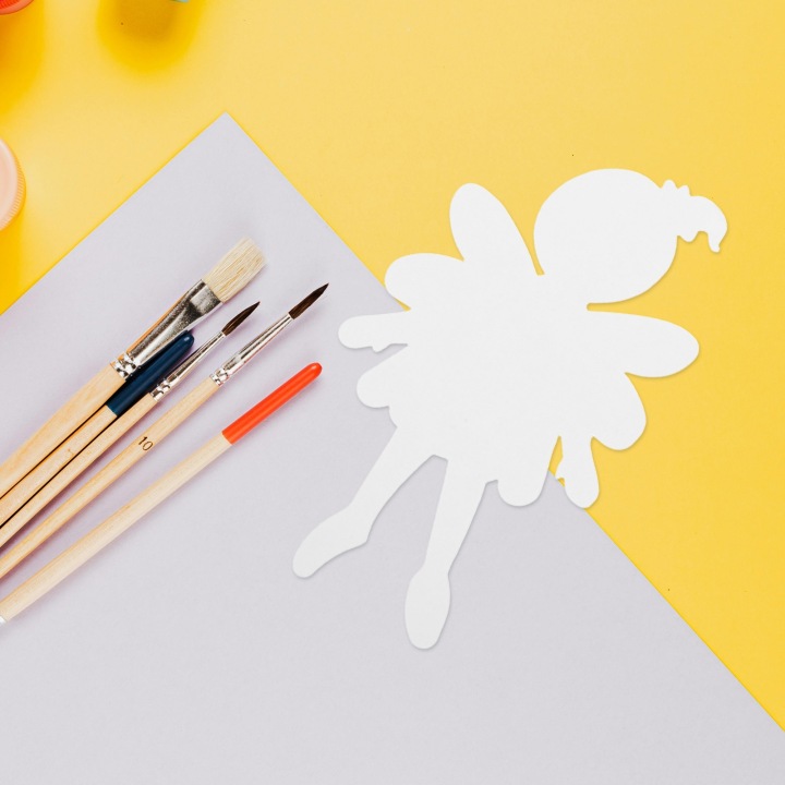 20 шт. Blank Fairy Paper Shapes DIY Для розфарбовування Фігурки для декору — фото 12