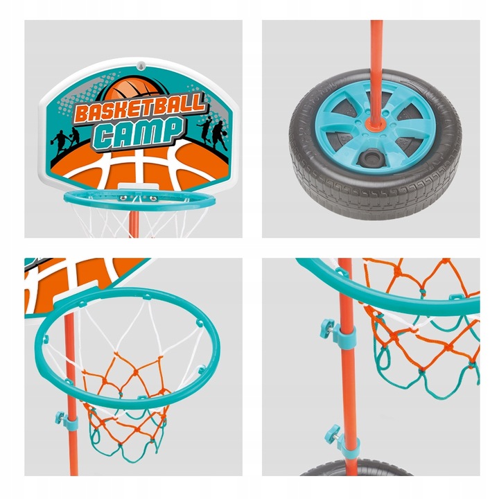 BASKETBALL SET ADJUSTABLE TO 120CM SHIELD BASKET BALL SPORTS TOY Manufacturer code 2145