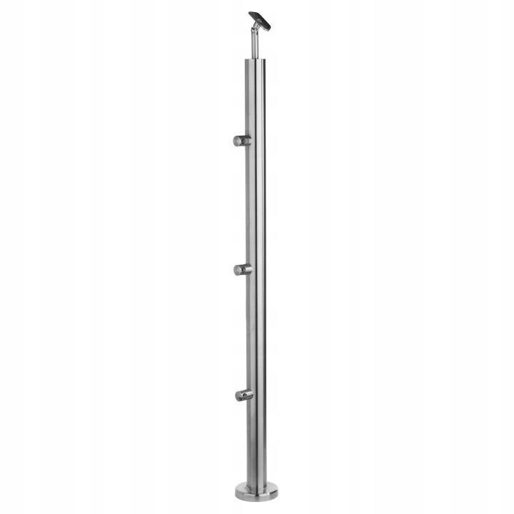 Průchozí Sloupek z nerezové oceli Zábradlí balkon schody 3 x Ø12,0 mm
