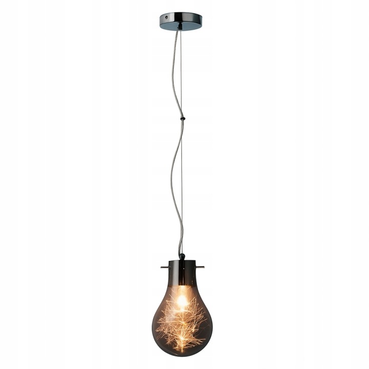 Závěsná lampa Bulb Chrom Velká Žárovka průměr 15c