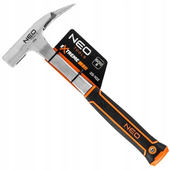 25 tools. Молоток 600гр цельнометаллический Neo Tools 25-002.