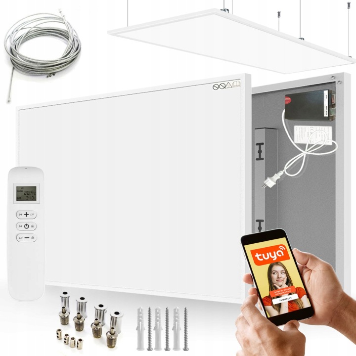 Elektrický Infračervený Ohřívač Panel Stropní Zářič WiFi Ir 900W