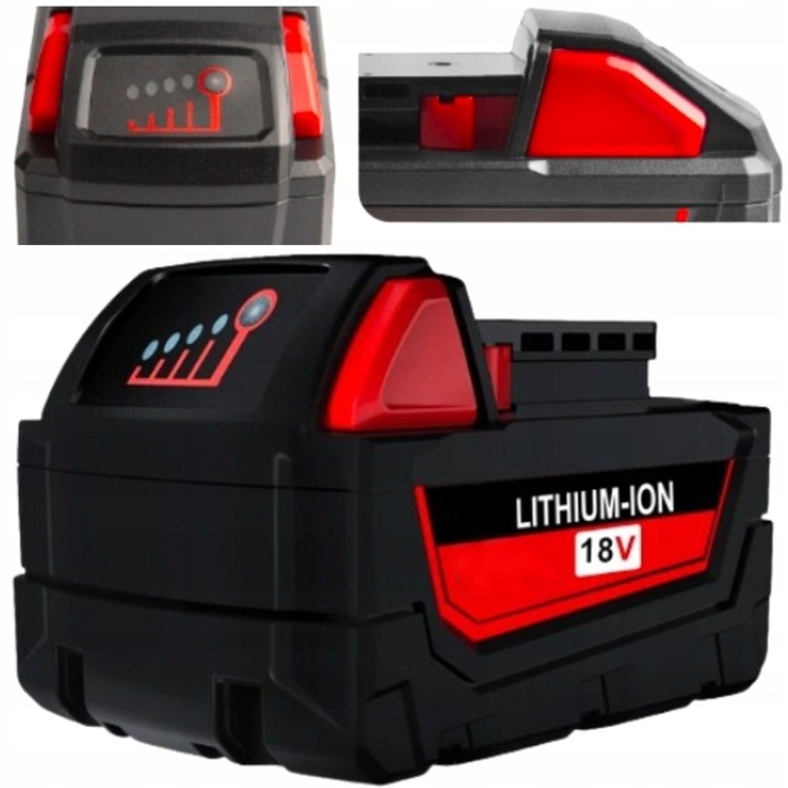 Akumulátor Baterie pro Milwaukee M18 18V 5000 mAH