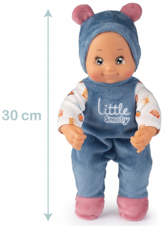 SMOBY LITTLE ходунки 3 в 1 візок для ляльок + лялька-пупс легкий набір 12 міс.+ — фото 4