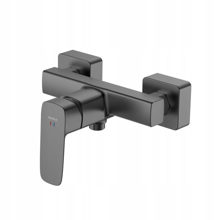 Sprchová baterie Avapax Qanix gun metal mat, páková