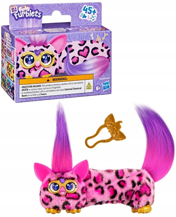 Furby DJ Furblets Розтяжна м'яка іграшка Kitt-Ee-Luv Hasbro G1785