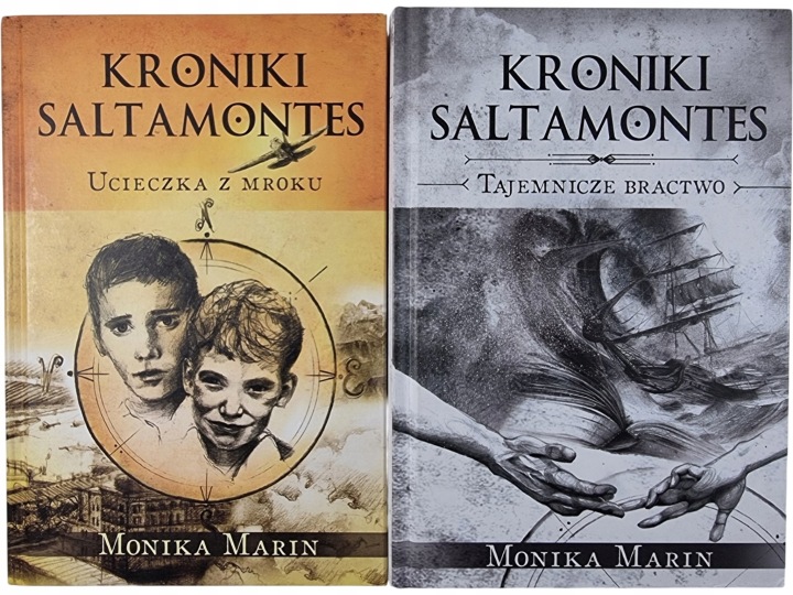 Zdjęcie egzemplarza: Ucieczka z Mroku + Tajemnicze Bractwo / Kroniki Saltamontes Tom 1-2 / Marin