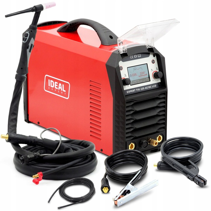 Svařovací stroj Ideal Expert Tig 220 Ac/dc Pulse LCD 220A Tig Držák