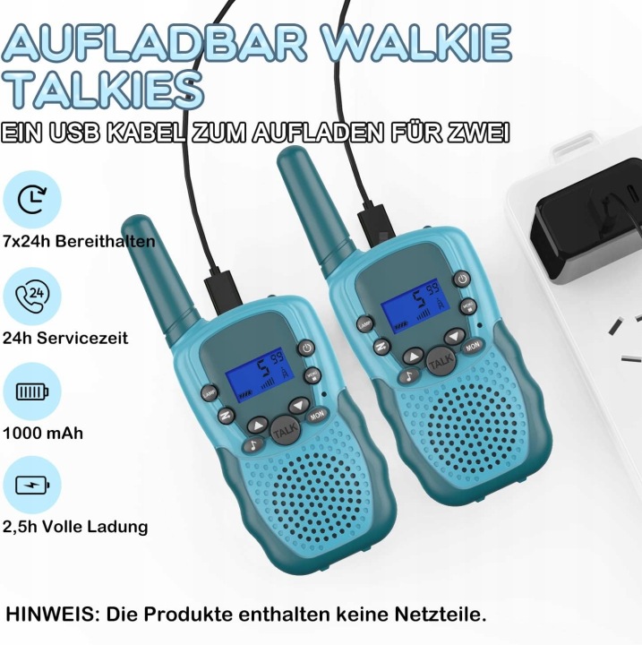 Walkie talkie для дітей Walkie Talkie T-888 різнокольоровий — фото 2