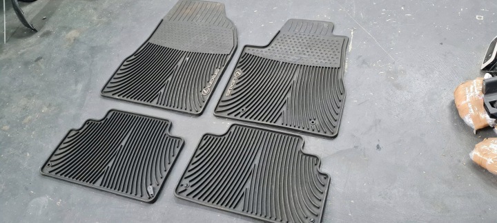 LEXUS 3 Tapis sol moquette en caoutchouc Avant Arrière KOMPLET PT908-48050 PT908-48060