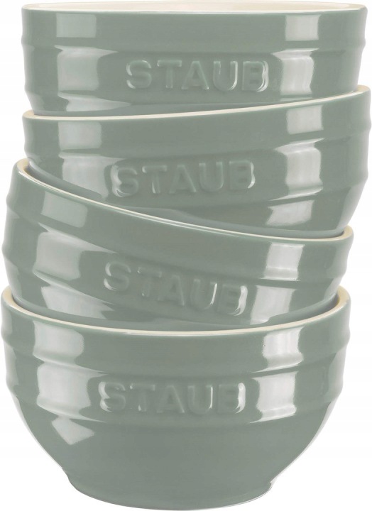 Staub Servírovací sada 4 misek 14 cm, eukalyptová