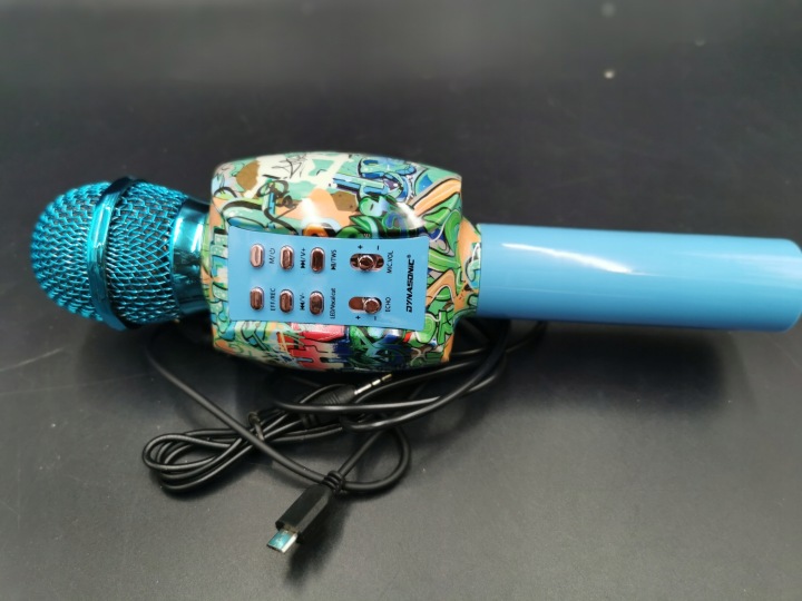 Мікрофон Набір для караоке для дітей Dynasonic DM-05 BLUETOOTH Синій — фото 7