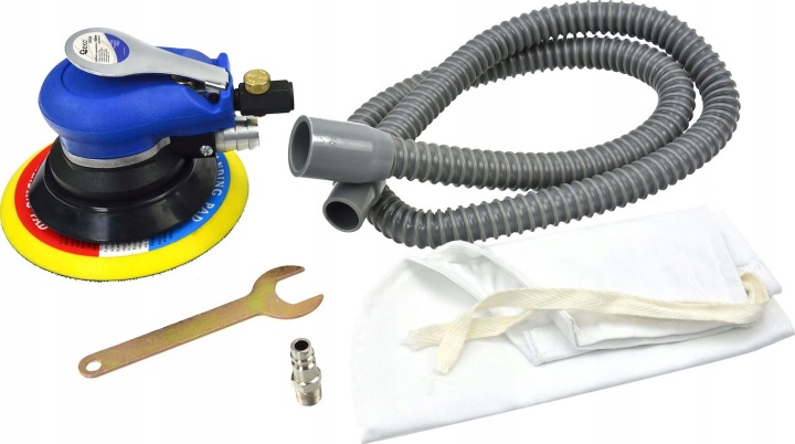 Geko excentrická pneumatická bruska 150mm s odsáváním