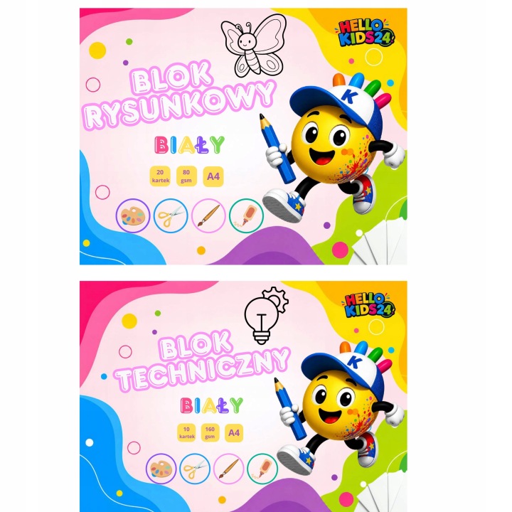 Шкільний набір 4 Клас для Дітей для Дитсадка Bambino Amos Блоки Клеї — фото 2