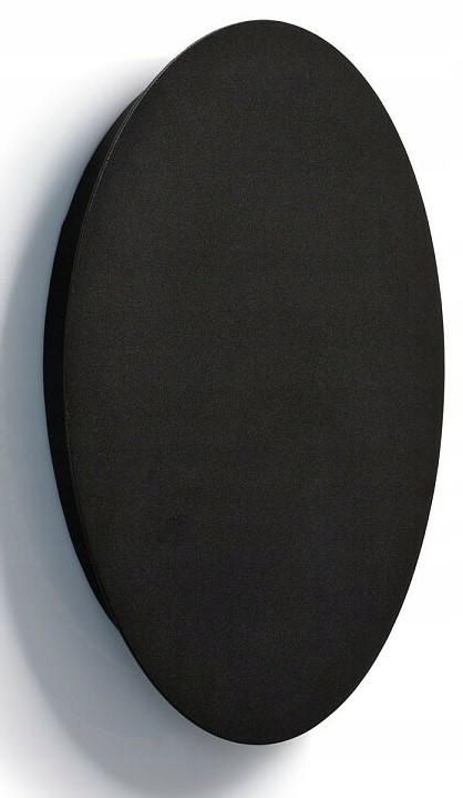 Lampa Ścienna RING Czarny 10W LED 3000K IP20 25cm Kinkiet Do Pokoju Domu