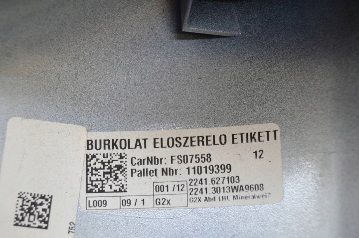 BMW OE 8491585 3' G20 RENFORCEMENT DE L'EAU 6