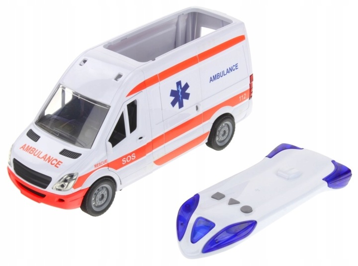 Ambulans Швидка допомога Van Авто Привід Звуки Ноші Відкривні Двері (виставковий) — фото 9
