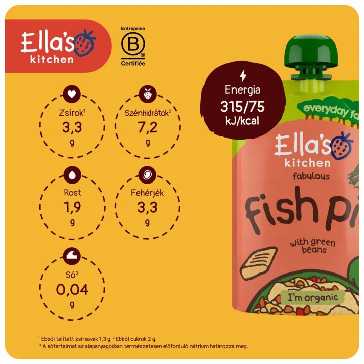 Ella's Kitchen Біо Лосось з овочами 7 міс.+ для дітей 130 г — фото 6