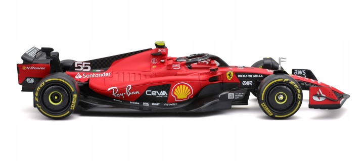 Bburago болід F1 Ferrari SF- 23 2023 #55 CARLOS SAINZ 1:24 модель BBURAGO — фото 2
