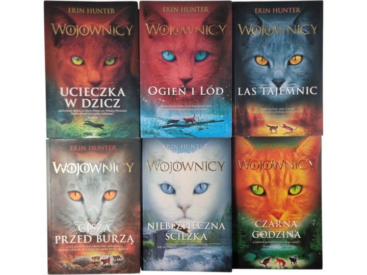 Zdjęcie egzemplarza: Wojownicy Tomy 1-6 / Komplet / Erin Hunter zestaw książek