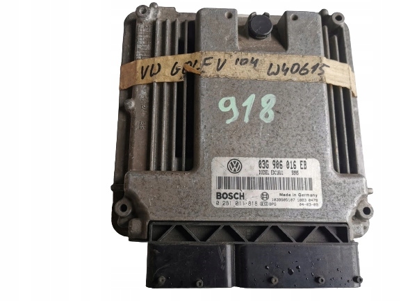 VW GOLF 1.9TDI 0281011818 03G906016EB Computer ECU