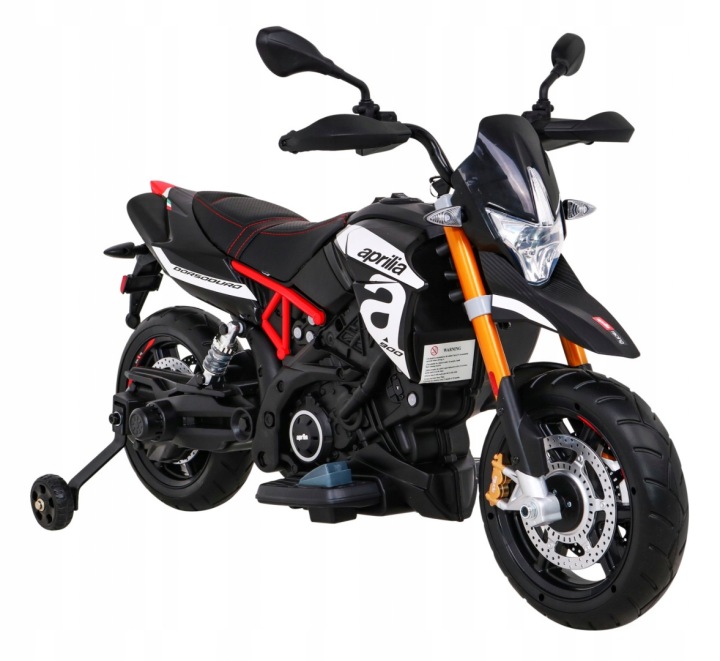 Транспортний засіб на Акумулятор Aprilia A007 мотоцикл мотоцикл Чорний для дітей — фото 9