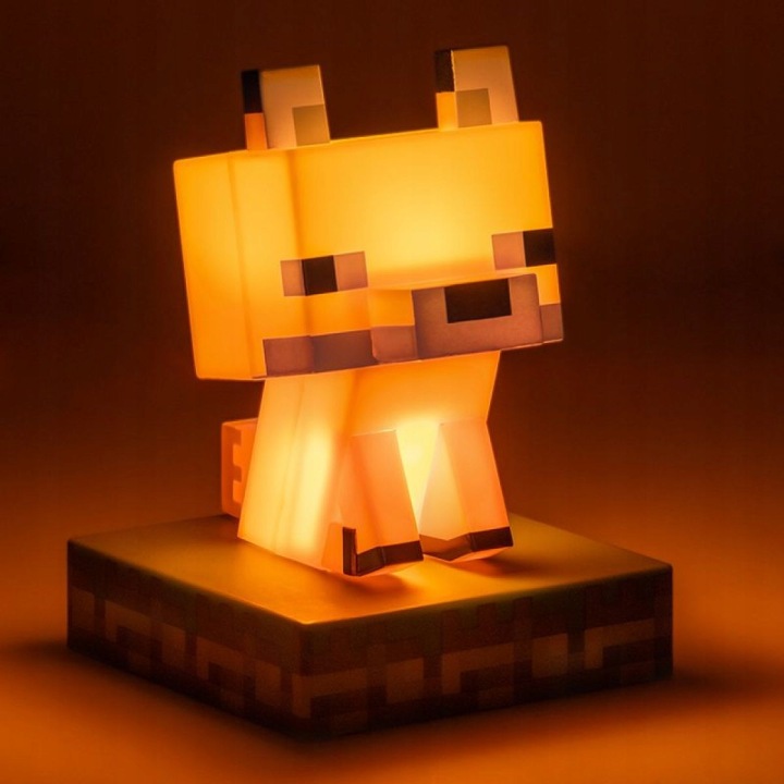 Нічник Minecraft Лисиця на письмовий стіл для хлопчика 11 см на батарейки — фото 8