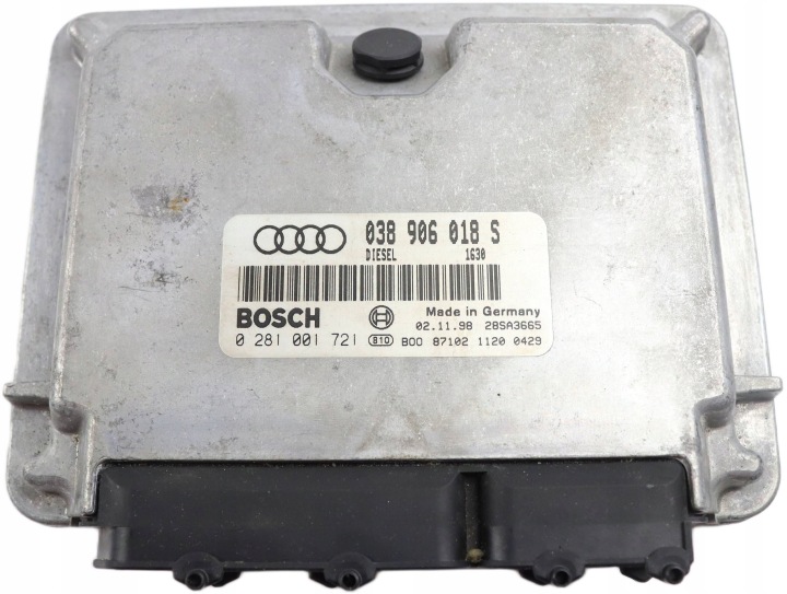 AUDI A4 B5 computer Centralina Motore 1.9 TDI 038906018S 0281001721