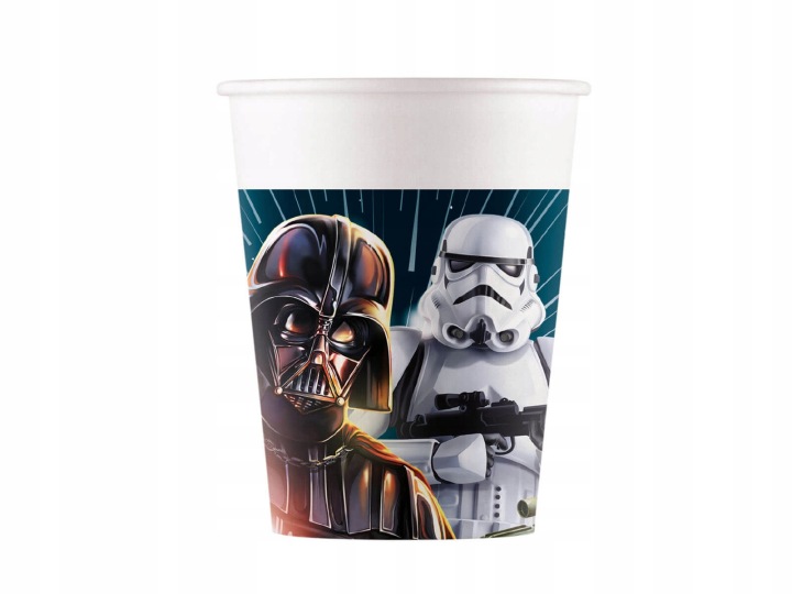 Стаканчики паперові Star Wars - Darth Vader, Зоряні Війни 200 мл 8 шт. мікс