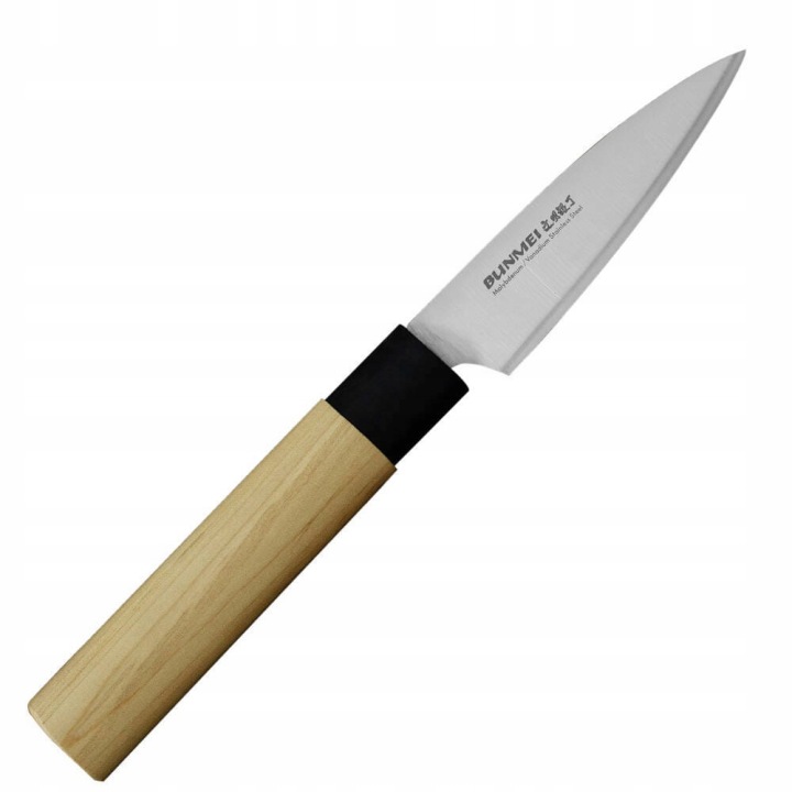 Bunmei Japonský Nůž na loupání ovoce a Zeleniny 56-57 Hrc 9 Cm