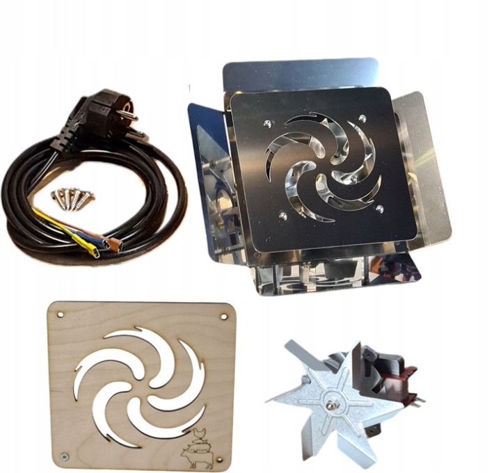 Ventilátor do udírny pro odvlhčování opékání