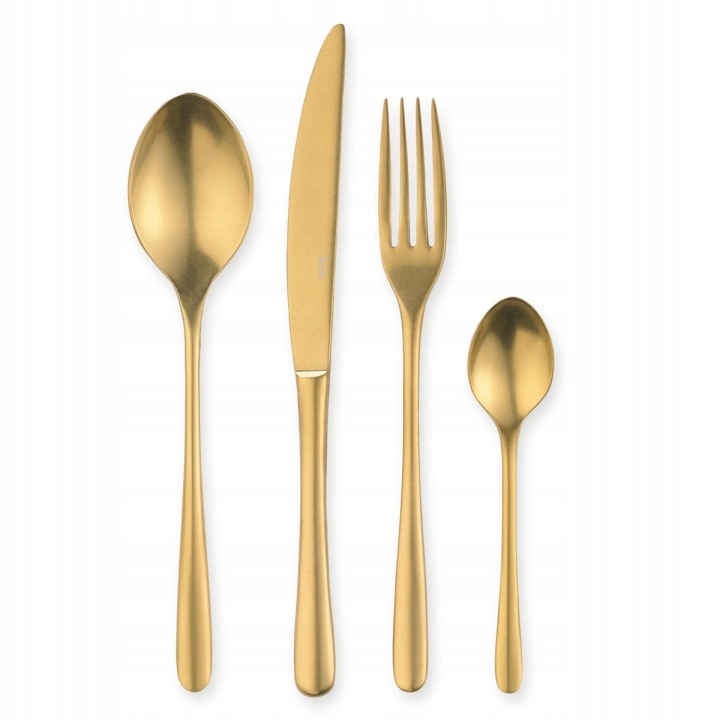 Zlaté příbory Verlo Lui Gold V5000GSET 24el 18/10 Pvd pro 6 osob