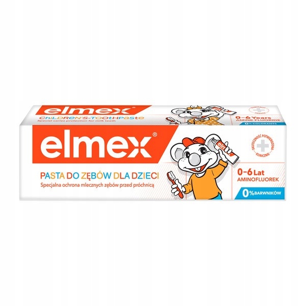 ELMEX паста для миття зубів молочних для дітей 0-6 2 x 50 мл — фото 8