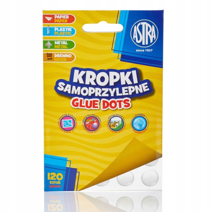 Горошок самоклеючий 120 шт. Маса кріпильна Клей DOTS 401119002 ASTRA — фото 4
