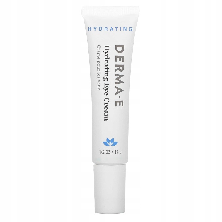 DERMA E, Зволожуючий крем під очі, кислота гіалуронова, зелений чай, 14 г