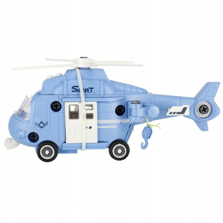 Іграшка Для Дитини На 4 роки POLICYJNY HELIKOPTER для Скручування Чудовий — фото 3