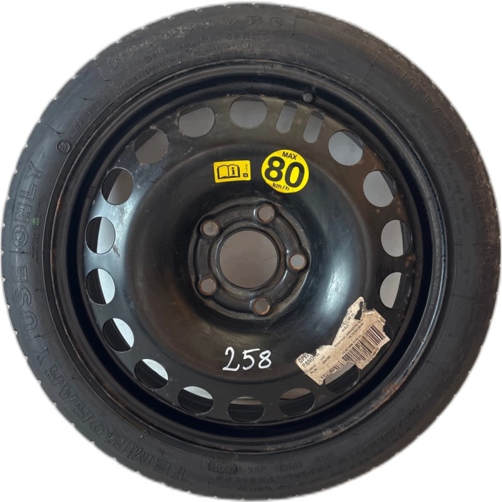 Galet tendeur courroie Roue de secours Meriva B 5x110mm 115/70/R16 ET41