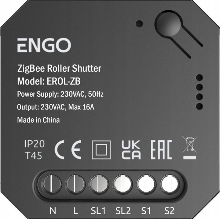 Engo Controls Erol-zb – Roletový ovladač pro systém Engo Smart, ZigBee