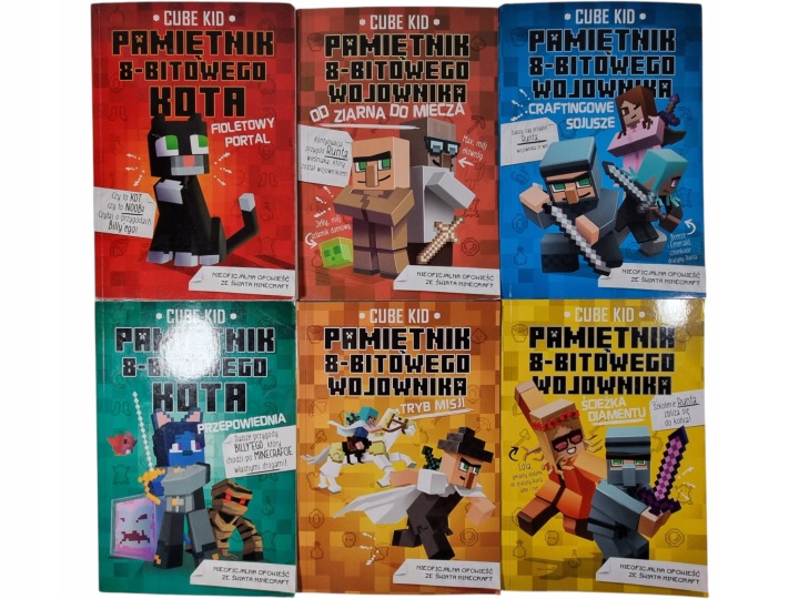 Zdjęcie egzemplarza: Minecraft / Pamiętnik 8-bitowego Wojownika / zestaw 6 książek
