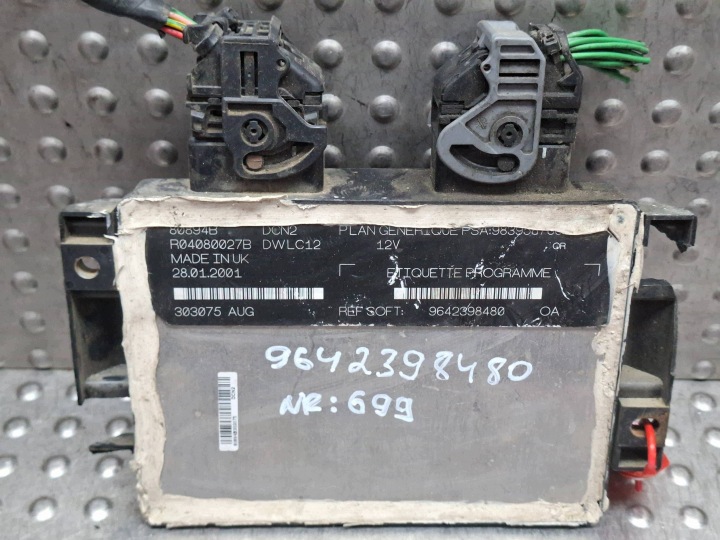 Bedienteil DES MOTORS 9839587680 9642398480 PEUGEOT PARTNER BERLINGO 1.9 D