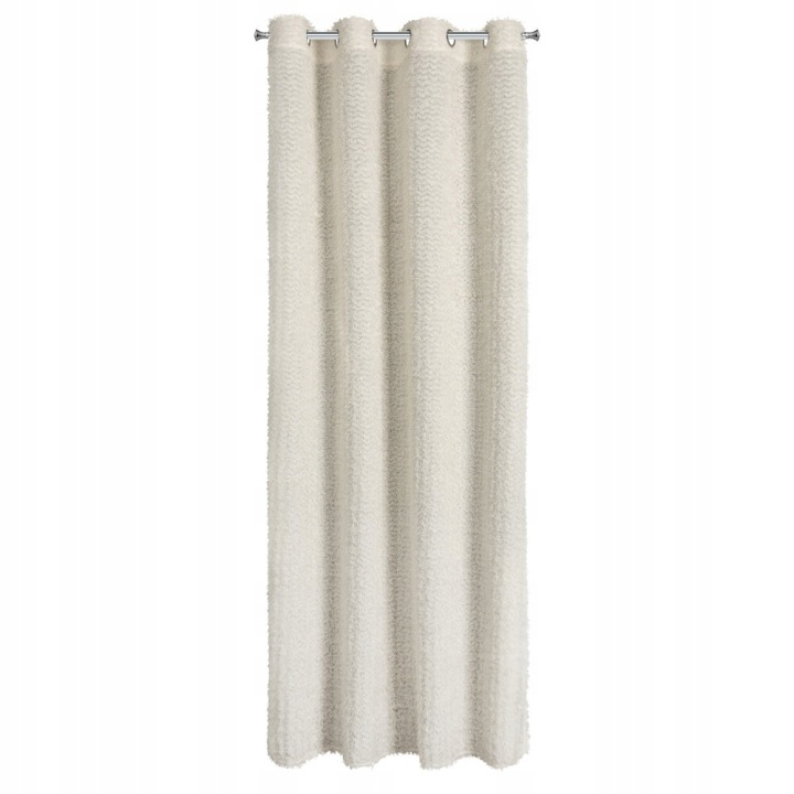 Hotový závěs na průchodkách Tiffany 135x250 Eva Minge krémová s volánky