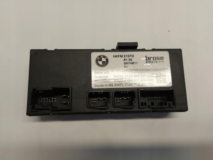 BMW iX1 X1 U11 Module Unité de contrôle du capot Porte coffre hayon 5A74B11