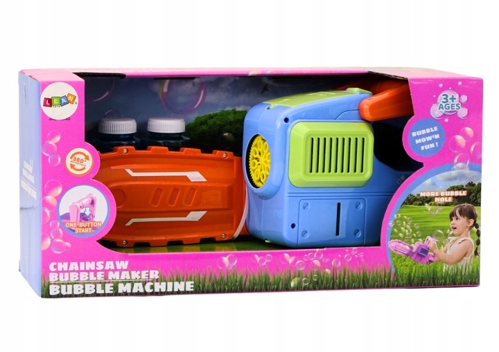 Машинка для мильних бульбашок синя 370x175 мм Lean Toys — фото 4