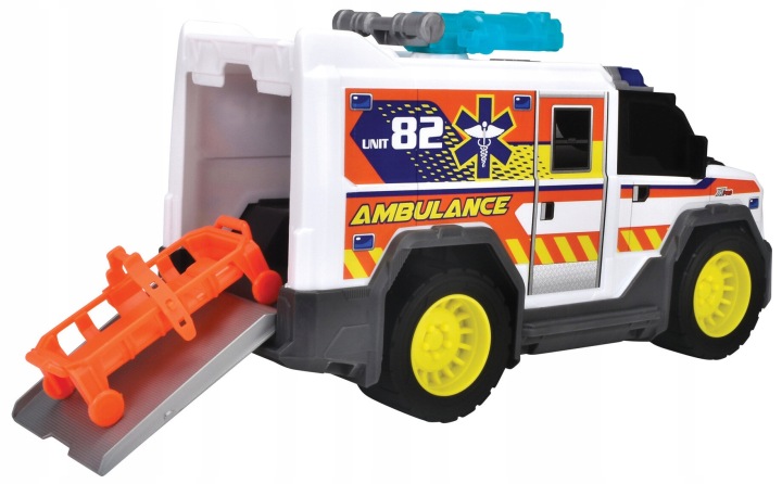 Швидка допомога Авто DICKIE TOYS Транспортний засіб Медичний Рятувальник A.S. Швидка допомога Білий 30 см — фото 5