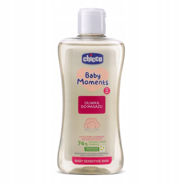 Chicco Baby Moments Sensitive олійка для масажу 200 мл