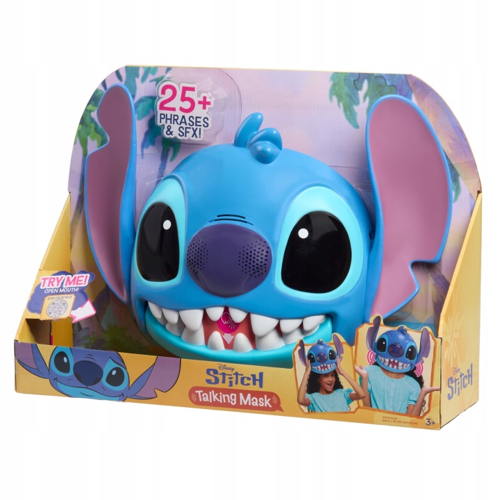 Stitch Інтерактивна Балакуча Маска 25 Звуків Маска на Голову Disney — фото 3