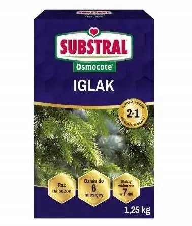 Substral 1,25 kg Hnojivo Osmocote Dlouho působící jehličnan Thuja Zdravé výhonky