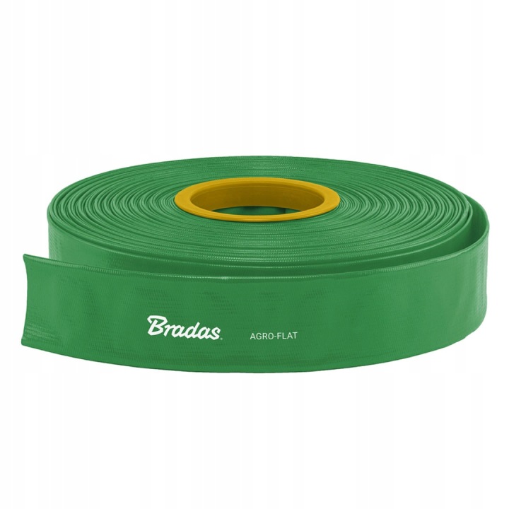 Hadice plochá Bradas WAF3B200050 Agroflat 2'' Pvc 50 m 3 bary zelená role