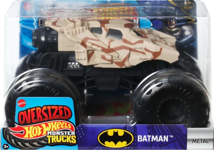 Hot Wheels Monster Trucks Batmobile Оверсайз Камуфляж Масштаб 1:24 JCC94