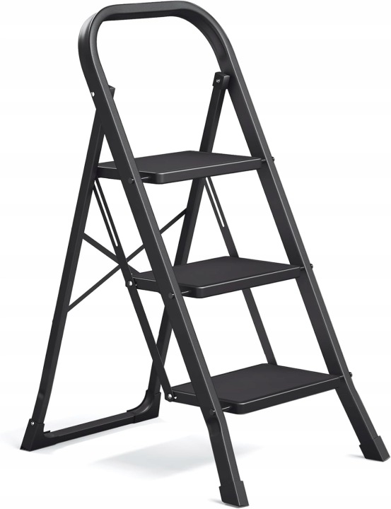 Žebřík Songmics ocel 3 stupně do 150 kg